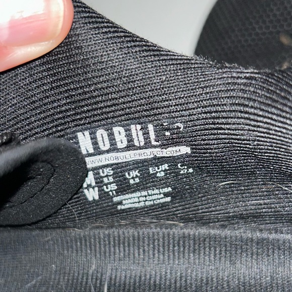 Nobull Electric Cross Training Shoes Black Men Size 9.5 W 11 Super Fabric - Picture 7 of 7